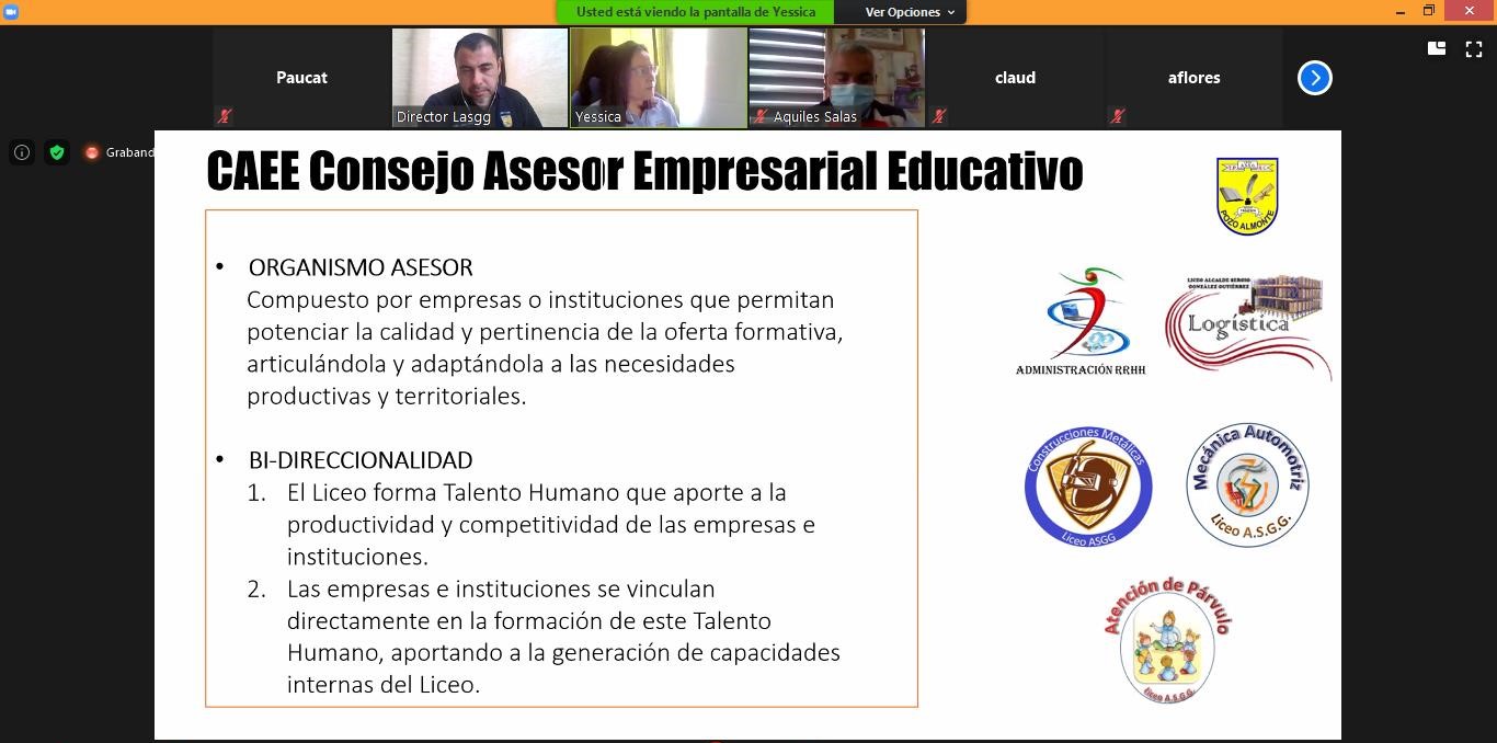 Historias con historia/ Liceo Alcalde Sergio González Gutiérrez constituye Consejo Asesor Empresarial Educativo para 4 especialidades TP del establecimiento